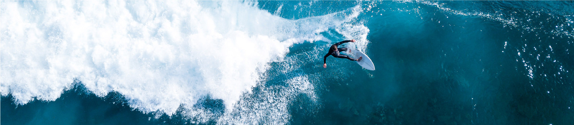 Person surfing a wave
